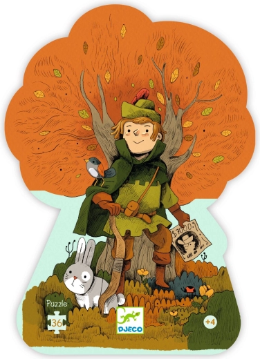 Puzzle Djeco Robin Hood, 36 de piese