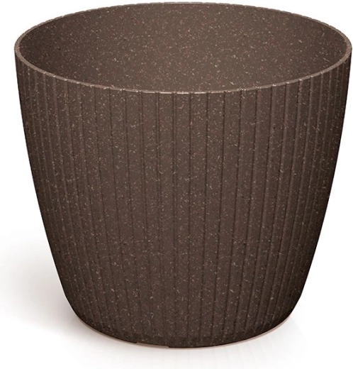 Ghiveci Lamia Eco Wood 13,8 cm – culoare cafea