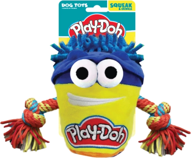 Jucărie de pluș pentru tras de câini HASBRO Play-Doh cu frânghie 18 cm