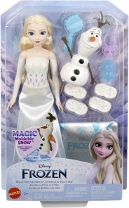 Frozen păpușa Elsa cu Olaf și zăpadă magică