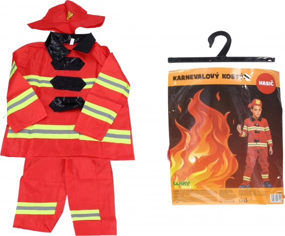Costum de carnaval pompier pentru copii 110–120 cm