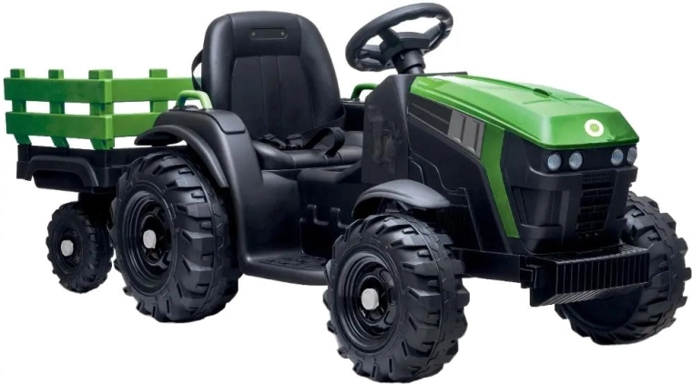 Tractor electric Buddy Toys cu remorcă