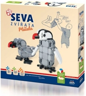 Set de construcție Seva Animale – pui de păsări, 347 piese
