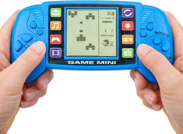 Consolă compactă și ușoară, de buzunar