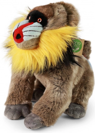 Mandril de pluș 28 cm eco-friendly de la Rappa