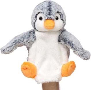 Marionetă de mână din pluș pinguin eco-friendly
