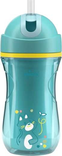 Chicco cană sport termo cu pai, 266 ml, teal, 14m+