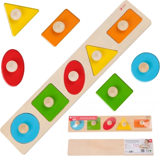 Puzzle din lemn Montessori Clasic Lume