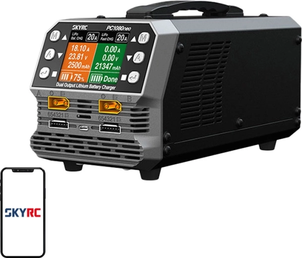 Încărcător litiu cu două canale SKYRC PC1080neo 1080 W