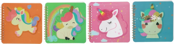 Notes 14x14 cm cu model 3D de Unicorn