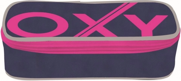 Penar școlar Oxybag confort cu un singur compartiment Blue Line Pink