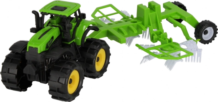 Tractor cu accesoriu agricol atașat
