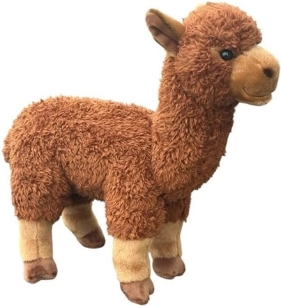 Alpaca de pluș maro 28 cm