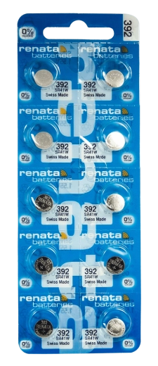Renata SR41W 392 baterie tip buton pentru ceas 1,55 V 45 mAh, pachet 10 buc