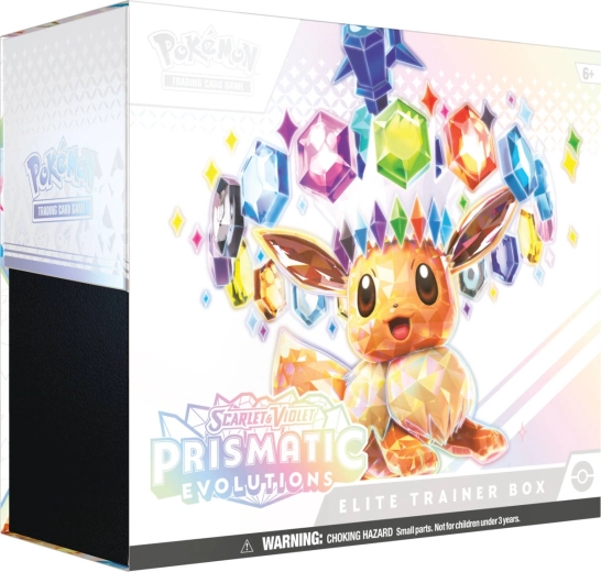 Pokémon TCG Prismatic Evolutions Elite Trainer Box cu 9 pachete booster