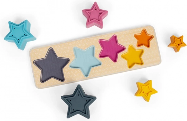 Bigjigs Toys puzzle de inserare stele pentru apă