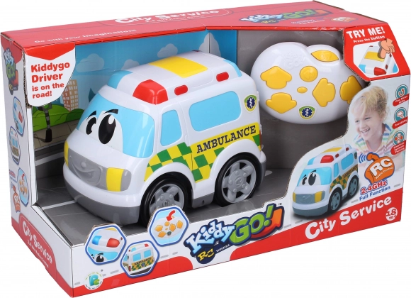 Ambulanță RC pentru copii cu efecte 19 cm