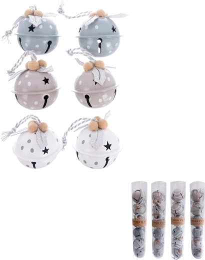Clopoței metalici 4 cm – set 6 buc (mix 4 variante)