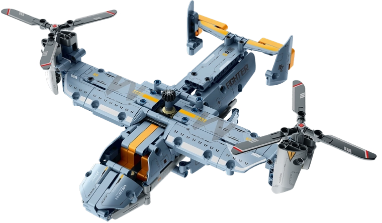 Modelul avionului Osprey (tilt-rotor) ca aparat de salvare/transport
