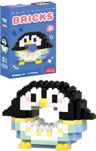 Set de construcție donut pinguin (171 piese)