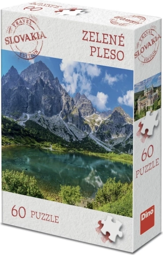 Puzzle Dino, ediția turistică Slovacia – Zelené pleso (60 de piese)