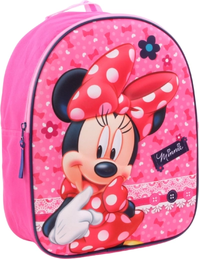 Rucsac 3D pentru copii Minnie Mouse roz 31 cm