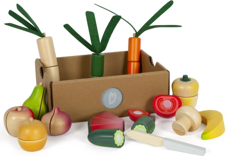 Set de fructe și legume de tăiat Fresh de la Small Foot