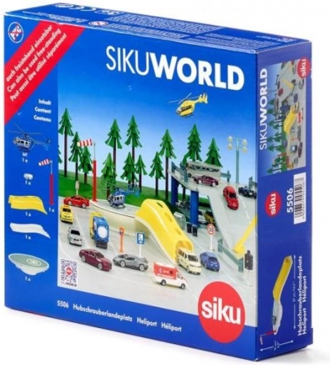 SIKU WORLD elicopter cu heliport