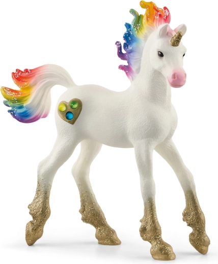 Schleich bayala mânz unicorn curcubeu cu inimioare