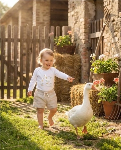 Model adorabil cu gâște