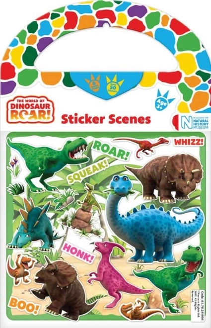 stickere dinozauri – seturi reutilizabile cu fundaluri