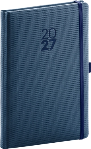 Notique agendă săptămânală Diamante 2027 albastră 15 × 21 cm
