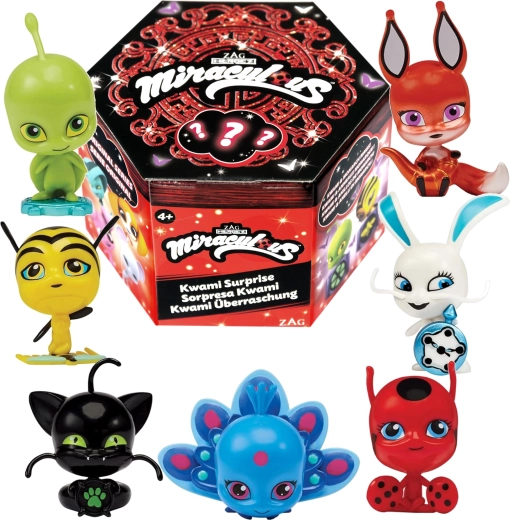 Cutie surpriză kwami Miraculous – figurină surpriză (Buburuza și Motan Noir)