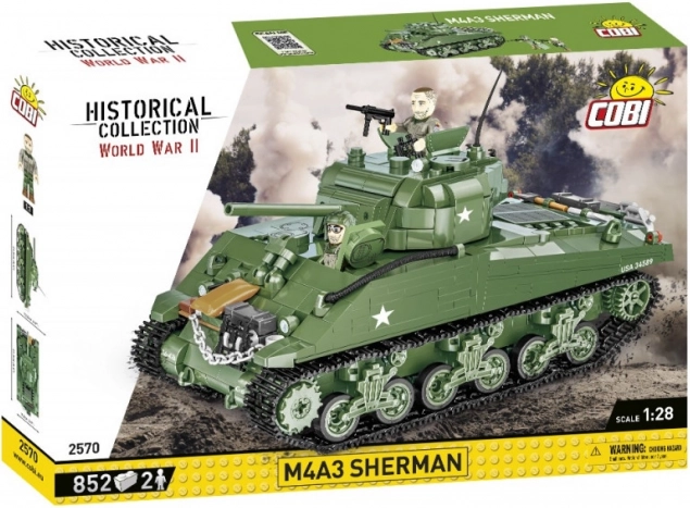 Cărămizi Colecţia Istorică Al Doilea Război Mondial M4A3 838 piese