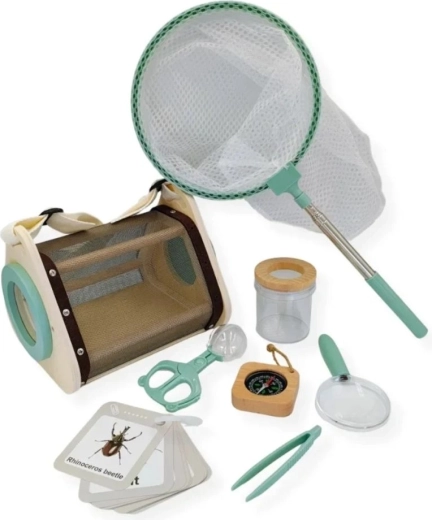 Set din lemn KABI pentru prinderea și observarea insectelor pentru copii 3+