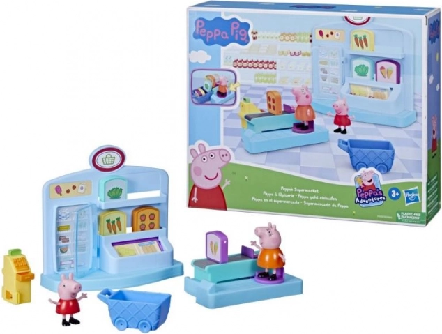 Supermarket PURCELUȘA PEPPA – set de joacă cu figurine