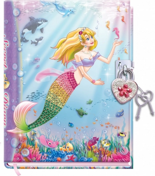 Caiet jurnal pentru copii cu lacăt Sirena Mării