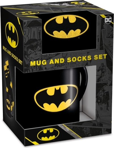 Batman set cadou pentru bărbați: cană și șosete
