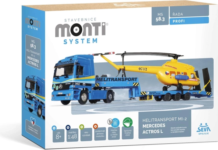 SEVA Monti System Helitransport MI-2 Mercedes Actros L set de construcție