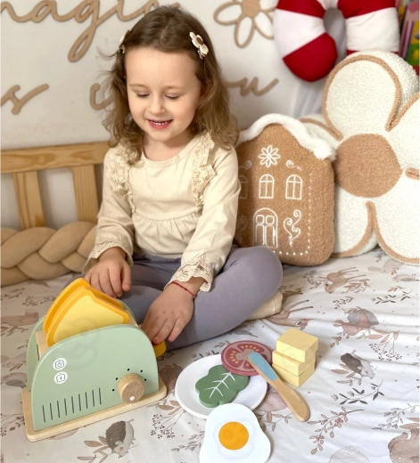 Prelucrare sigură din lemn, în culori pastel