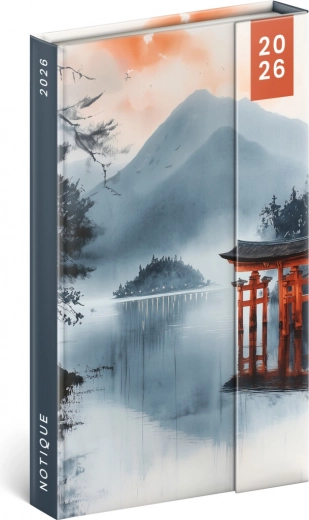 Agenda magnetică săptămânală 2026 Japonia 13x21 cm