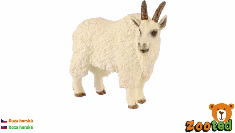 Capră de munte, figurină din plastic 10 cm - 1 bucată