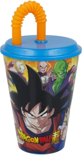Dragon Ball tumbler sport cu capac și pai 430 ml