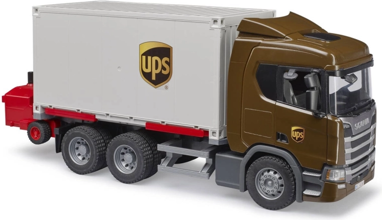 Model Scania detaliat în culorile UPS