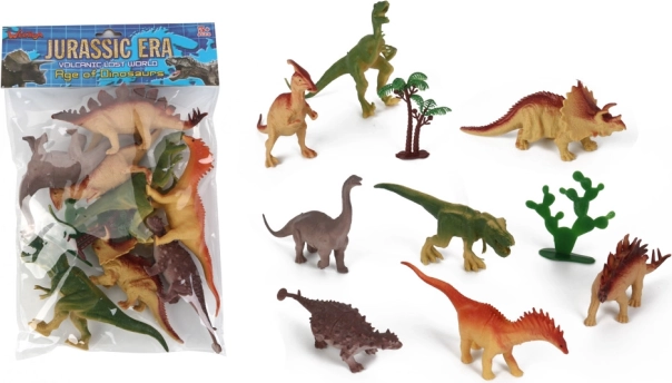 Set de dinozauri din plastic – 10 piese