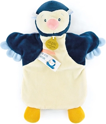 Păpușă-marionetă de pluș pinguin 25 cm