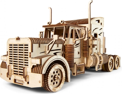 machetă mecanică din lemn, kit de asamblare camion UGEARS Heavy Boy VM-03