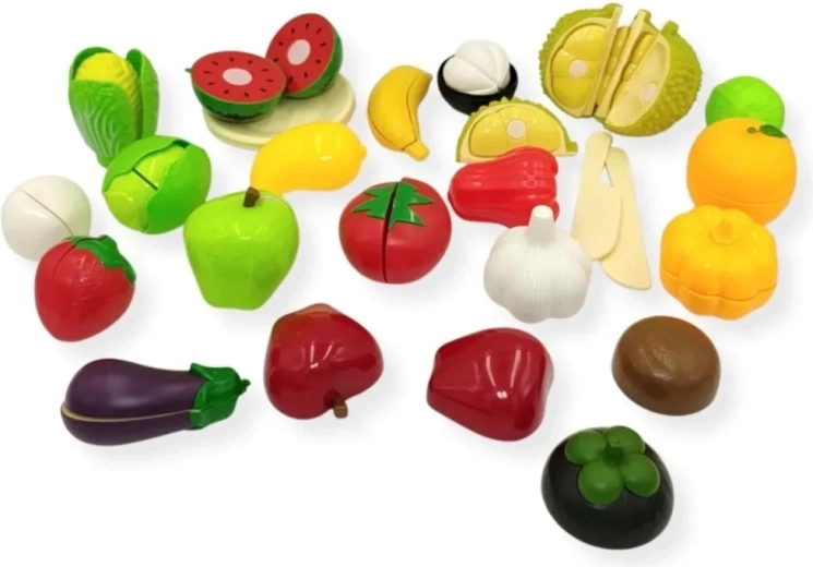 Fructe și legume de tăiat pentru un joc realist