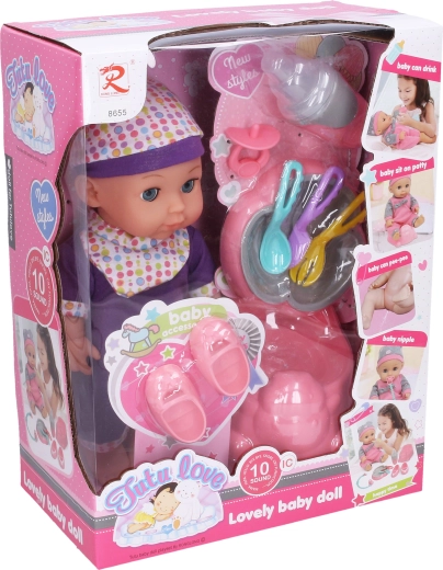 Bebeluș cu sunete și funcția de a urina 30 cm