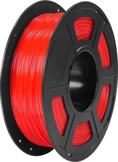 Filament Anycubic TPU roșu transparent 1 kg